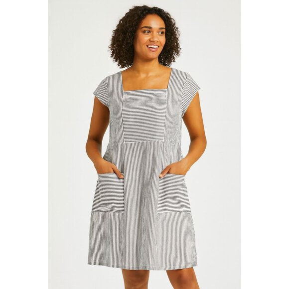Mata Traders Womens Plus size XXXL 100% Cotton Cap sleeve Square neck dress - Picture 1 of 5